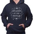 thumbnail image 2 of Season of the Witch Hoodie Sweatshirt Unisex Large Navy, 2 of 5