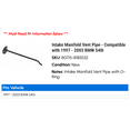 thumbnail image 2 of Intake Manifold Vent Line - Compatible with 1997 - 2003 BMW 540i 1998 1999 2000 2001 2002, 2 of 2