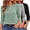 Black-Light Grey-Light Green, variant on 3 Pack 3/4 Sleeve Shirts for Women Dressy Casual Womens Tops Crew Neck Casual Tunic Tops Fall Clothes