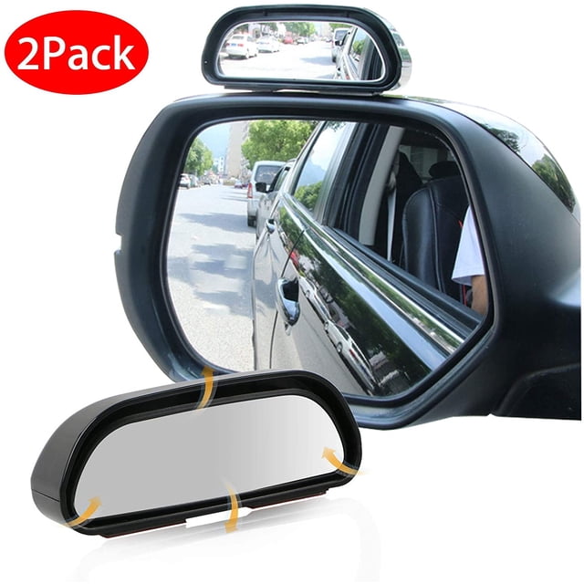 Miroir à Angle Grand, Lot de 2 Miroir Latéral Réglable à Droite + Gauche 360 Degrés Universel