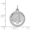 thumbnail image 4 of White Sterling Silver Charm Pendant Themed 22 mm 16, 4 of 4
