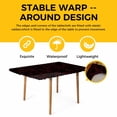 thumbnail image 4 of Red Black Bicycles Table Cloths for 3 Foot Rectangle Tables, Hand-drawn Vehicle Modern Art Patio Waterproof Elastic Fitted Tablecloths, Washable Rectangular Table Cover for Camping, 4 of 8