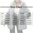 thumbnail image 3 of FRSASU Women's Winter Solid Color Long Sleeved Plush Coat with Hat Collar Long Sleeve Lapel Warm Jacket Brown, 3 of 6