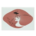 thumbnail image 1 of Ballet Cutting Board, Dancer Drawn by Lines the Woman Body Performance Theatral Arts, Decorative Tempered Glass Cutting and Serving Board, in 3 Sizes, by Ambesonne, 1 of 2