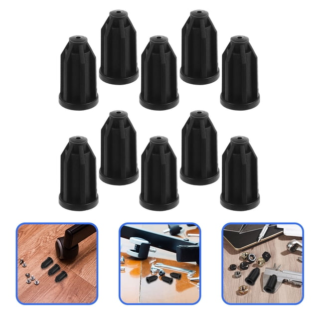 unbranded 10Ud Protector Negro Para Casquillo Estable Para Montaje De Casters