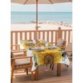 thumbnail image 2 of Outdoor Tablecloth with Umbrella Hole for Patio/Picnic/Party/Camping, Sunflower Waterproof Table Cloth Rectangle Table Cover Washable, Green Botanical Yellow Floral Summer (60"x 120"), 2 of 9
