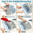 thumbnail image 3 of Bolsas de almacenamiento al vacío, 10 pequeñas bolsas de sellado al vacío que ahorran espacio, bolsas espaciales, bolsas selladoras al vacío para ropa con bomba manual de viaje (10S), 3 of 6