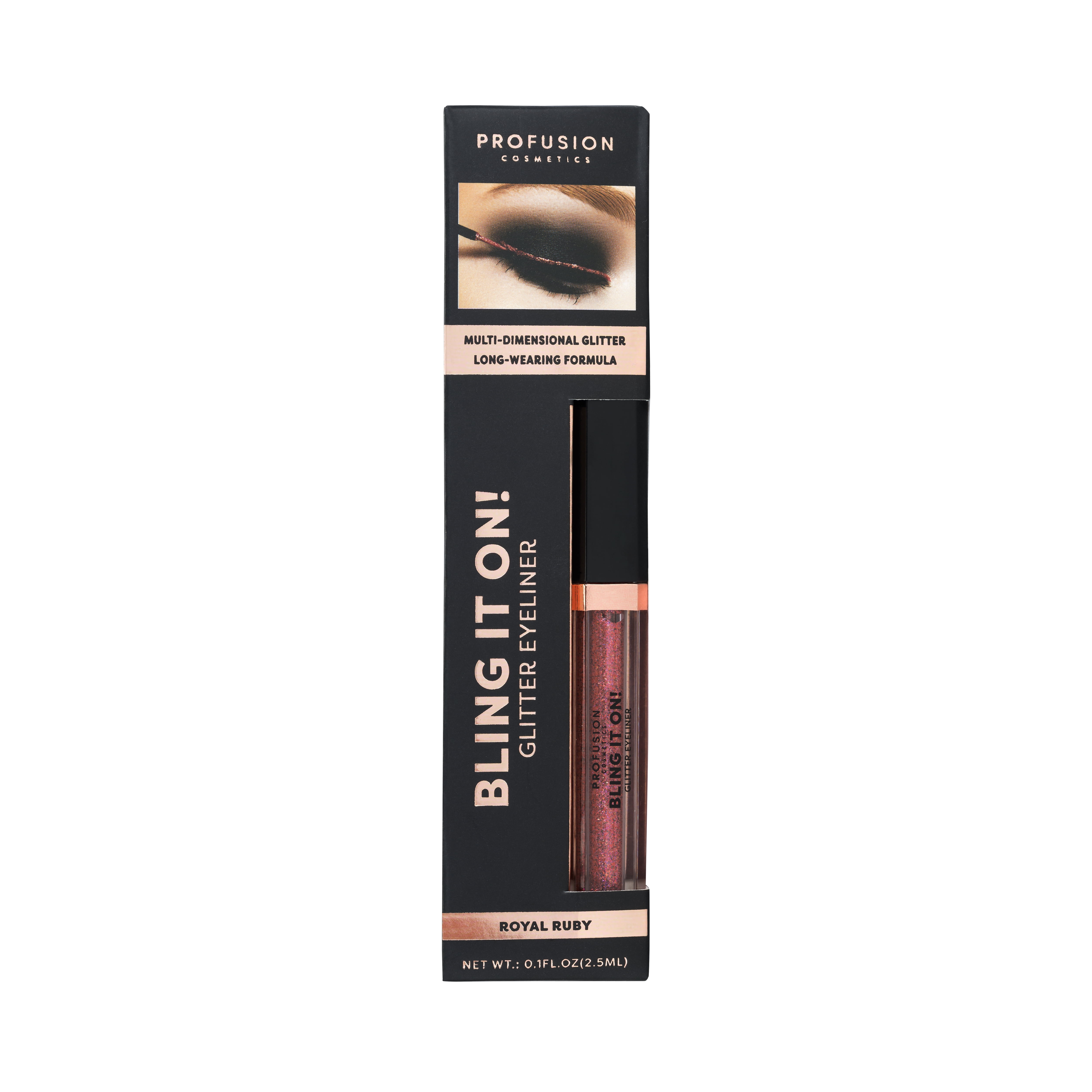 Profusion Cosmetics Bling It On! Glitter Eyeliner, It's Fire, 0.8 oz
