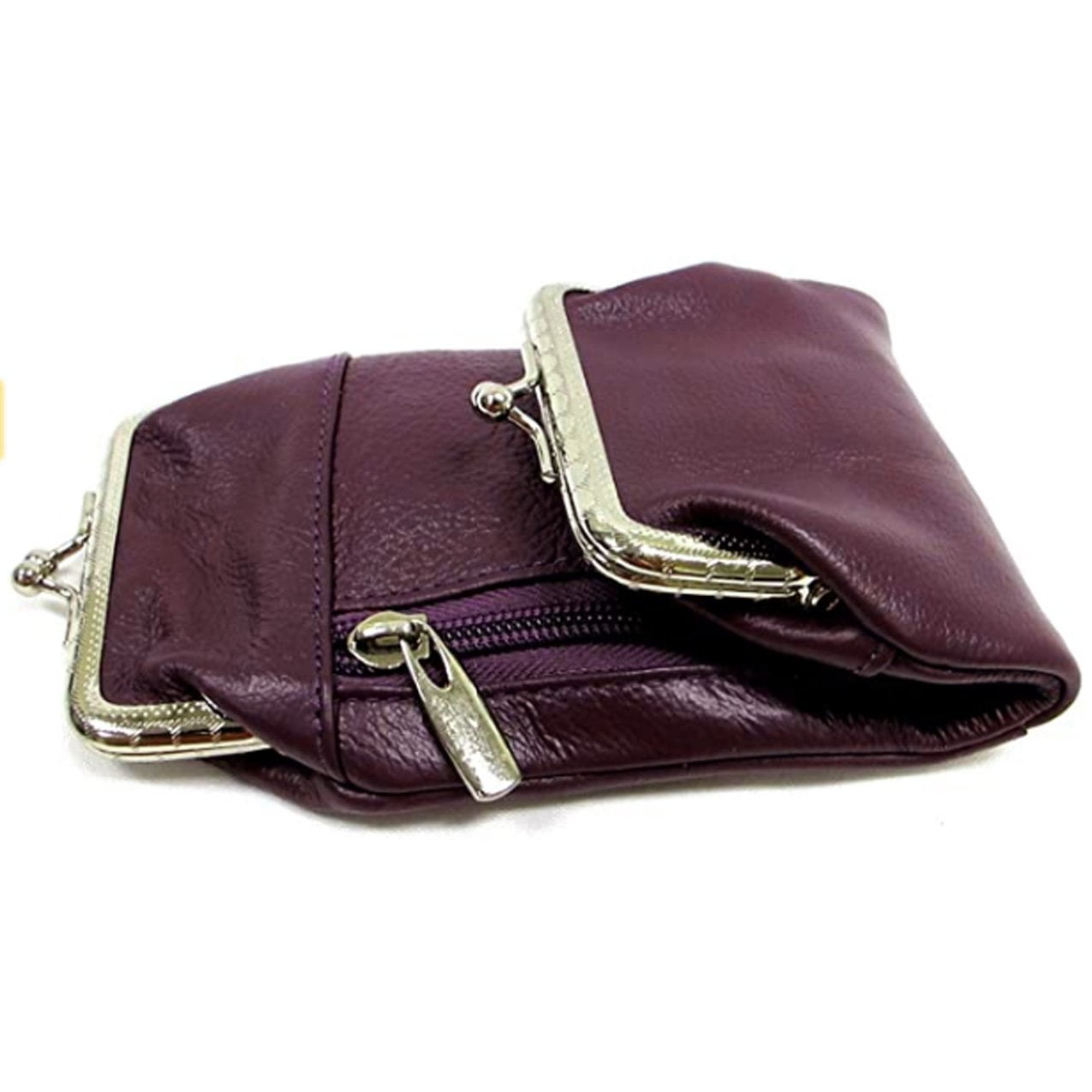 Cigarette Case Holder w Lighter Women Leather Cigarettes 100s Pack Purse Pouch Coin Ciggerate Wallet Framed Cases 9  4  2.5" 5.5  4  2.5", Wine Kiss Lock Stash & Coin Purse