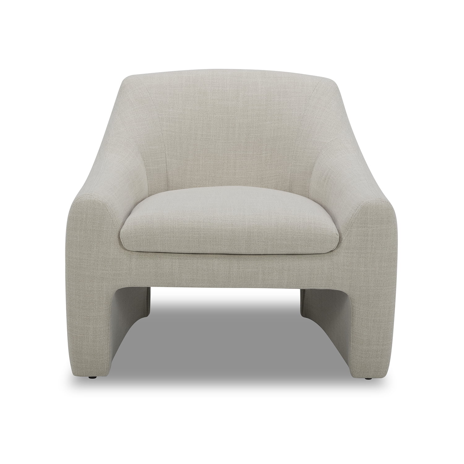 Better Homes & Gardens Emerson Curvy Accent Chair, Cream Linen