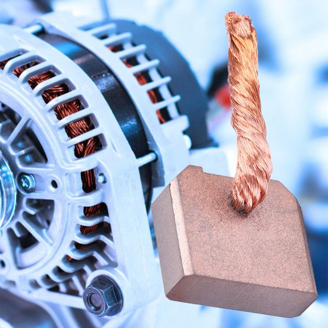 Accesorios para herramientas eléctricas, 10 piezas de escobillas de carbón de repuesto, suministros automotrices, motor eléctrico diseñado para precisión