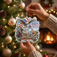thumbnail image 3 of Clearance Gunhay Christmas Ornament 2026, USA 250th Anniversary Christmas Ornament Patriotic Christmas Acrylic Tree Keepsake 1776–2026 for Family, Eagle Shield, 3 of 7
