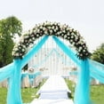 thumbnail image 3 of 7.7 Ft Tall Indoor Outdoor Wedding Arch, White Metal Garden Arbor Backdrop Stand for Garden Center Wedding Party Decoration, 3 of 8