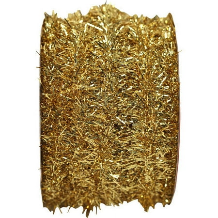 Holiday Time Tinsel, Gold, 9'