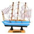 thumbnail image 5 of WORGEOUS  Model Pirate Ship Desktop Decor Creative Sailboat Decoration, 5 of 8