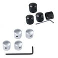 thumbnail image 2 of 4 X Black Barrel Knob for Bass/Telecaster Guitars Domed Knurled Volume Tone Knob, 2 of 5