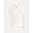thumbnail image 5 of ClimateRight by Cuddl Duds Stretch Fleece Women's Long Sleeve Mock with Half Zip Base Layer Top, Sizes XS to 4X, 5 of 5