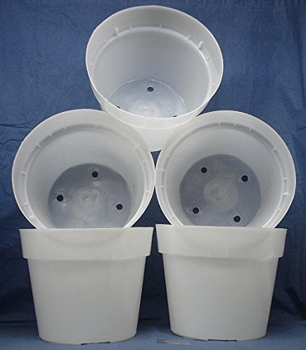 Quantity 4 Clear Plastic Pot for Orchids 3 inch Diameter 