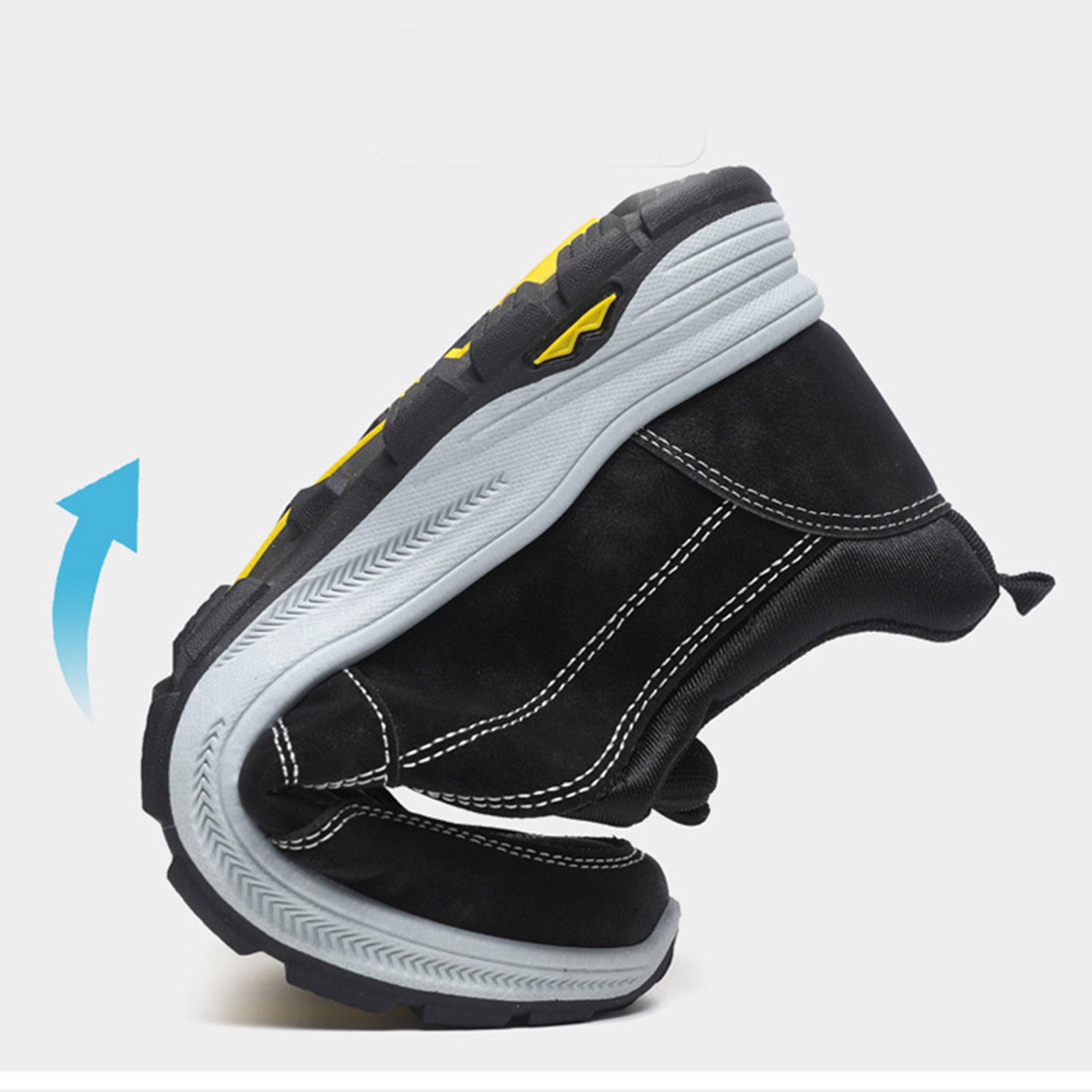 YLYL Men's Orthopedic Sneakers Slip on Wide Width Waterproof Non Slip Outdoor Hiking Walking Shoes