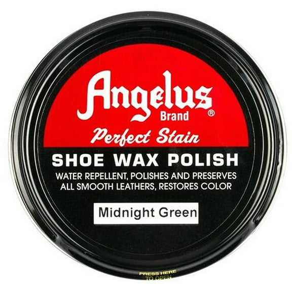 Angelus Shoe Wax Leather Polish - Midnight Green 3 Oz.