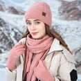 thumbnail image 4 of Winter Beanie Hat Neck Warm Scarf and Touch Screen Gloves Set for Women and Men,Knit Cap Set, 4 of 8