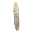 thumbnail image 6 of Creative Co-Op Coastal Decorative Surfboard Wall Décor for Living Room; Contemporary Wave Design Overlaid On Light Natural Wood, 6 of 8