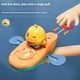 thumbnail image 2 of Baby bath water toy - Orange duck line kayak Bath Toy, Water Table Toy, Pool Toy - Non-Toxic, Made Water Toy for Toddlers, 2 of 5