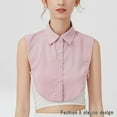 thumbnail image 6 of LoudSung Fake Collar Detachable Blouse False Collar Half Shirt Classic Pure Color Designed Top Elegant for Women Girls, 6 of 7