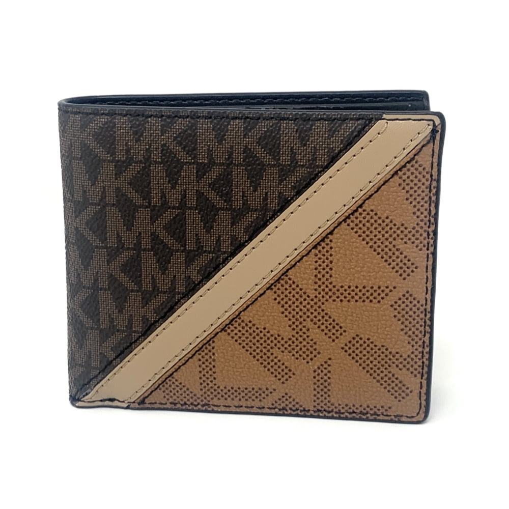 Michael Kors Mens Cooper Logo Stripe Billfold Wallet, Brown - Walmart.com