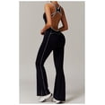 thumbnail image 4 of Monos for mujer, barra lateral, espalda cruzada, tanque de una pieza, deportes, espalda calada, mono de Yoga, traje de Yoga, levantamiento de cadera, 4 of 7