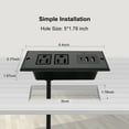 thumbnail image 3 of Desk Power Strip Type C 20W PD Charge Recessed Desktop Power Outlet Fast Charge 6.56 Feet Extension Cord for Nightstand,Bookshelves Couch Counter, 3 of 6