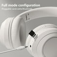 thumbnail image 6 of Bluetooth Headset Wireless with Mute Button Bluetooth 5.3 Headset HIFI with Excellent Audio Quality Long Battery Life Foldable and Pluggable Card Wired/Wireless Connection Soft Memory Earmuffs, 6 of 7