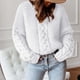 thumbnail image 2 of Gibobby Casual Suéter para Mujer, Sueteres Canalé Sweater Dama Diseño de Moda Abrigo Ligero Invierno Blusa Manga Larga Multilooks Elegante o Casual(Blanco,CH), 2 of 5