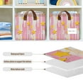thumbnail image 4 of Yayeee Foldable Storage Basket for Shelves with Handles Waterproof Cloth Bins, Flat Yellow Stars, 4 of 7
