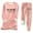 Pink, variant on sususu Womens Fall Outfits,Fashion Clothing Women's Winter Thermal Trousers Suit Lined Printed Pants Set For Cold Weather Comfort And Warmth - Black