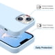 thumbnail image 4 of Funda para teléfono celular GUAGUA iPhone 13 6.1 pulgadas de silicona líquida azul, 4 of 9