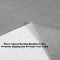 thumbnail image 4 of Newbridge Gray Basketweave 70 inch Umbrella Round Solid Vinyl Flannel Backed Dining Tablecloth, 4 of 6