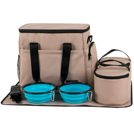 UPC: 0850022526596 | PetsFit DHCB024010Y1 Week Away Pet Travel Pack for Cat or Small Dog – Khaki