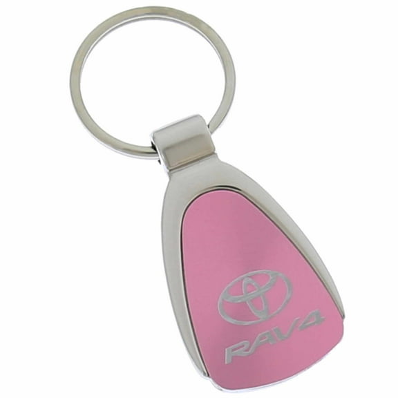 Toyota Rav4 Tear Drop Key Ring (Pink)