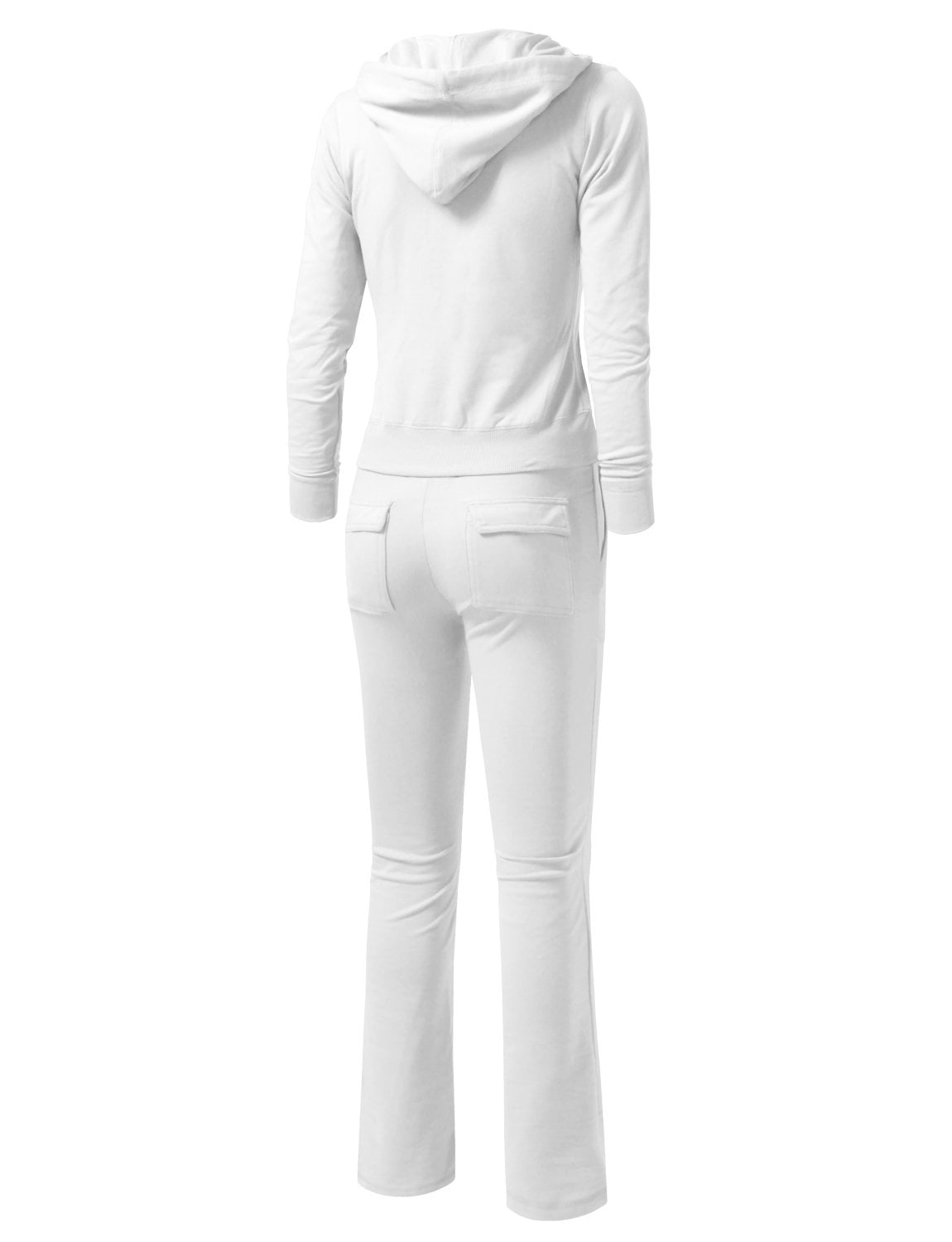 J. METHOD Women's French Terry Sweatsuit, Zip-Up Hoodie, Jogging