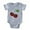 Heather Gray, variant on CafePress - Plaid Cherries - Cute Infant Baby Football Bodysuit