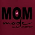 thumbnail image 5 of Wild Bobby, Mom Mode All Day Everyday Mother's Day Womens Graphic Tee, Maroon, XX-Large, 5 of 6