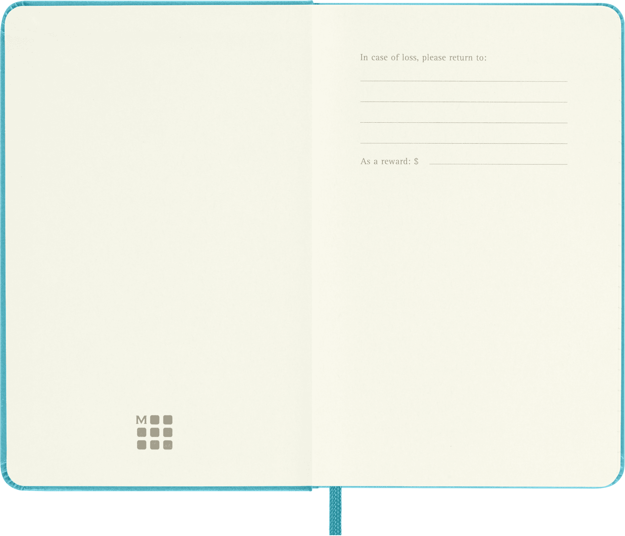 Moleskine Classic Notebook, Hard Cover, Pocket (3.5" x 5.5"), Ruled, Blue Reef