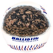 Baden Ballistic Leather Pitching Machine Baseballs, White, 9 Inch, 12-Pack