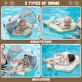 thumbnail image 4 of Flotador para piscina para bebés GENTEACO Mambobaby con toldo extraíble de 3 a 24 m, 4 of 7