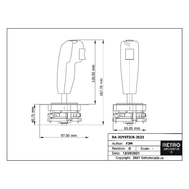Arcade Joystick Dimensions