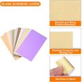thumbnail image 3 of UTAH-100 Business Card Stock 3.5" x 2" Blank Business Cards for Laser Printer Small Message Card Graffiti Scrapbooking DIY Thanks Cards, Fine Sand Gold, 3 of 4
