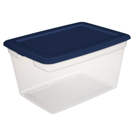 Sterilite 58-Quart (55 L) Storage Box, Ultramarine