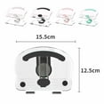 thumbnail image 5 of Papapt Adjustable Laptop Stand, Acrylic Transparent Portable Laptop Stand with 360° Rotating Base Ergonomic Foldable Book Holder for Desk (Black), 5 of 5