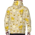 thumbnail image 7 of Goofa Cute Bee Gnomes for Men's Hooded Sweatshirt - Lightweight Pullover Hoodie with Kangaroo Pocket, Perfect for Everyday Wear-Medium, 7 of 7